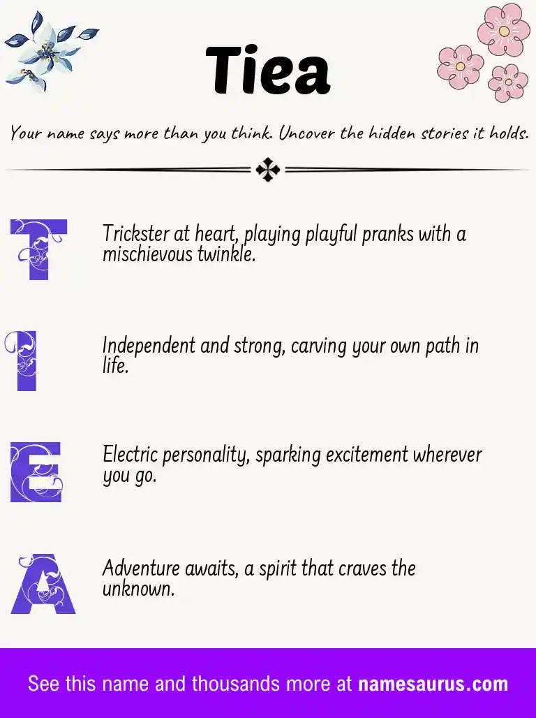 Acrostic poem about Tiea.