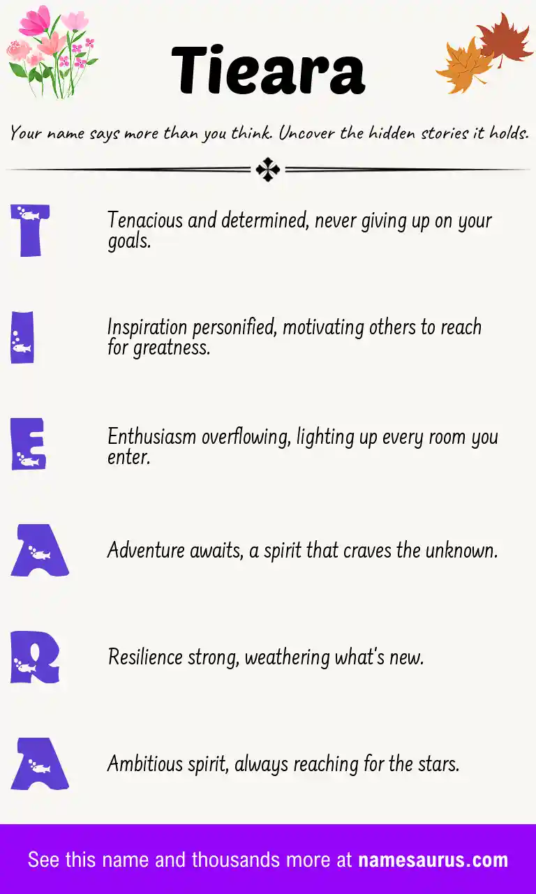 Acrostic poem about Tieara.