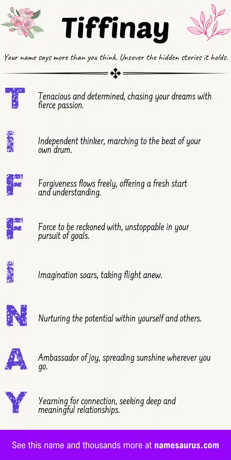 Acrostic poem about Tiffinay.