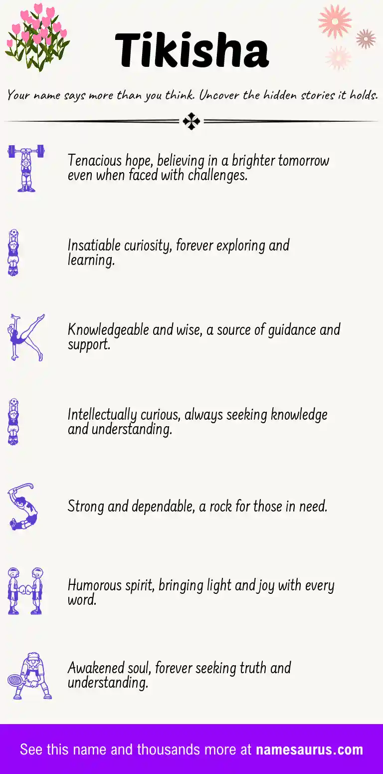 Acrostic poem about Tikisha.