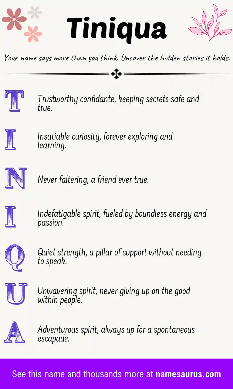 Acrostic poem about Tiniqua.