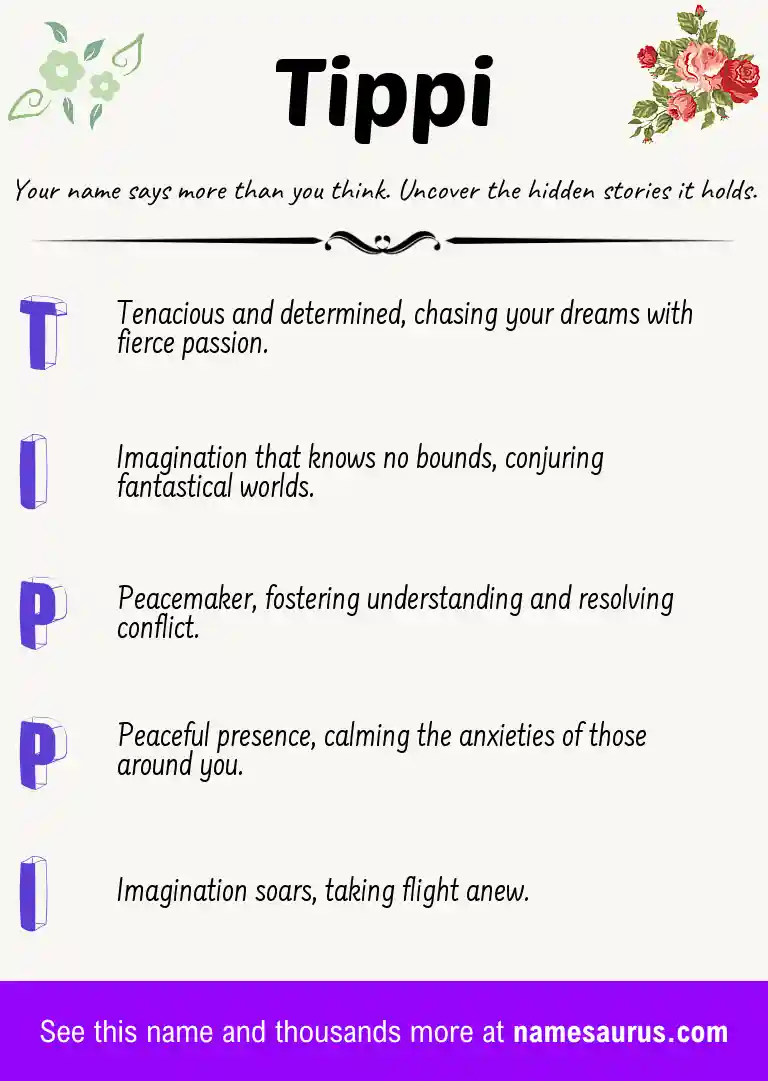 Acrostic poem about Tippi.
