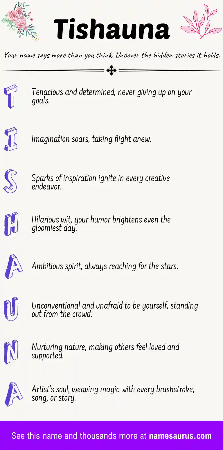Acrostic poem about Tishauna.