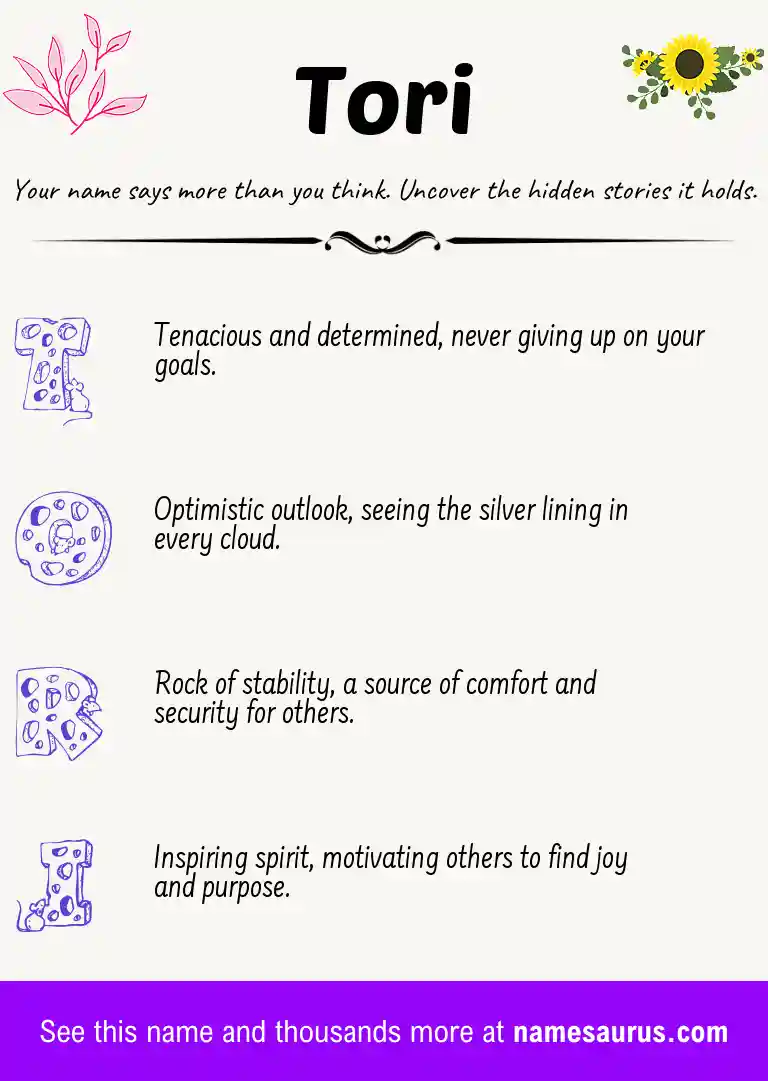 Acrostic poem about Tori.