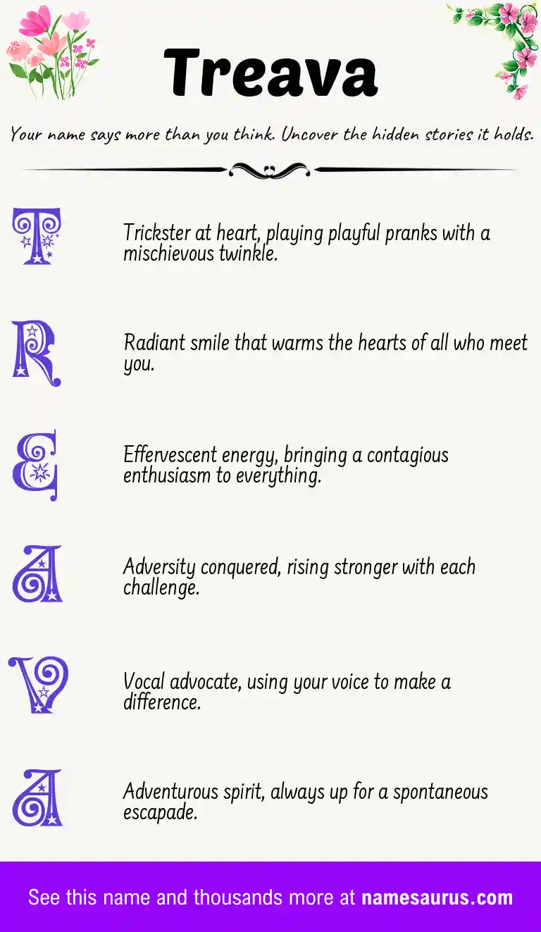 Acrostic poem about Treava.