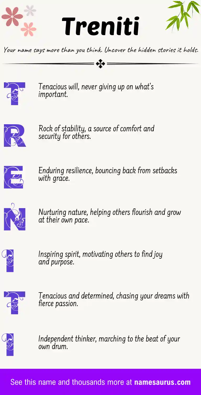 Acrostic poem about Treniti.