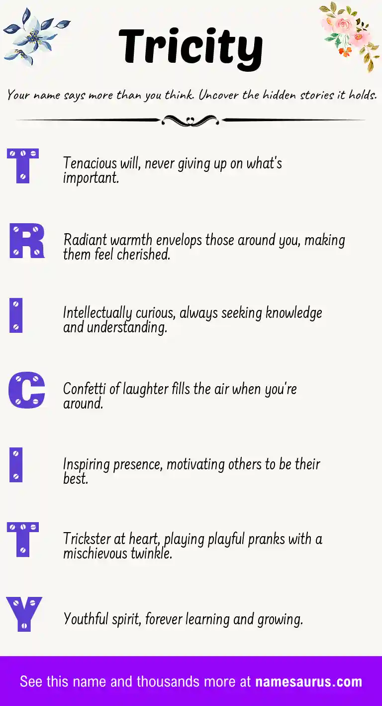 Acrostic poem about Tricity.