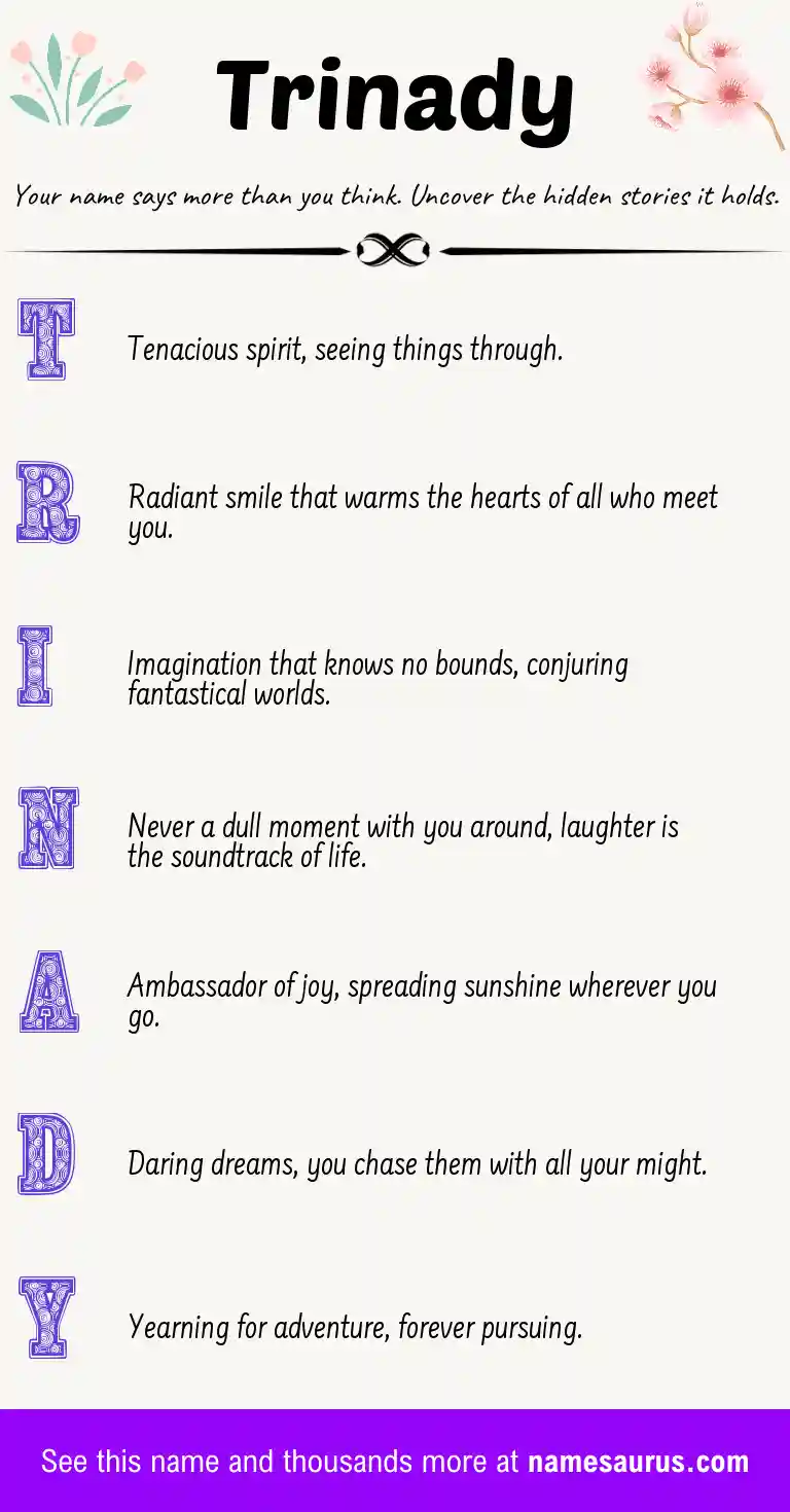 Acrostic poem about Trinady.