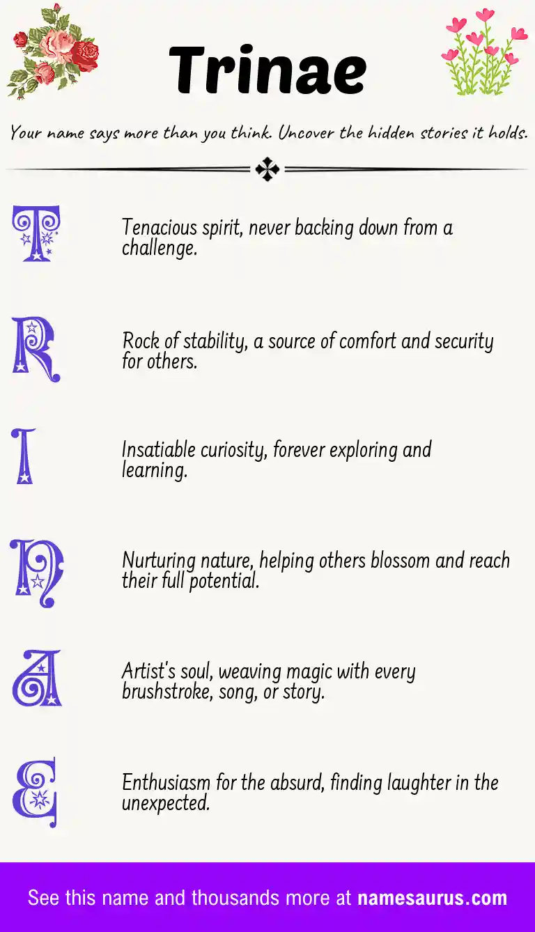 Acrostic poem about Trinae.