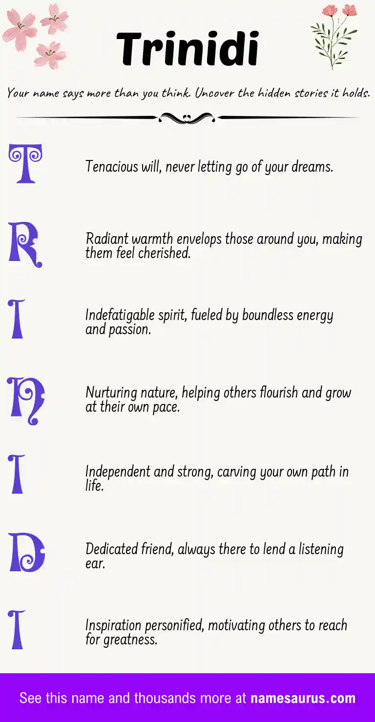 Acrostic poem about Trinidi.