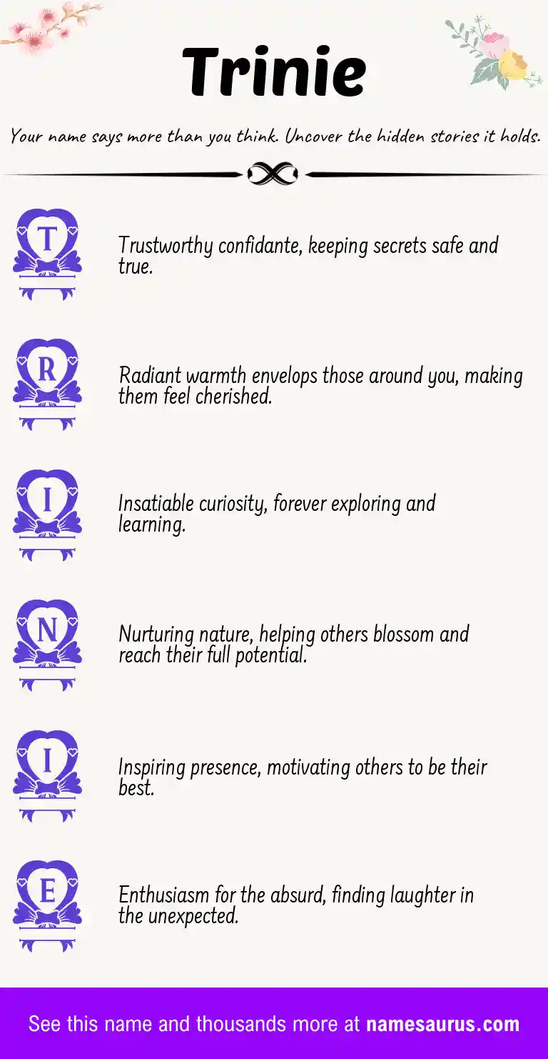 Acrostic poem about Trinie.