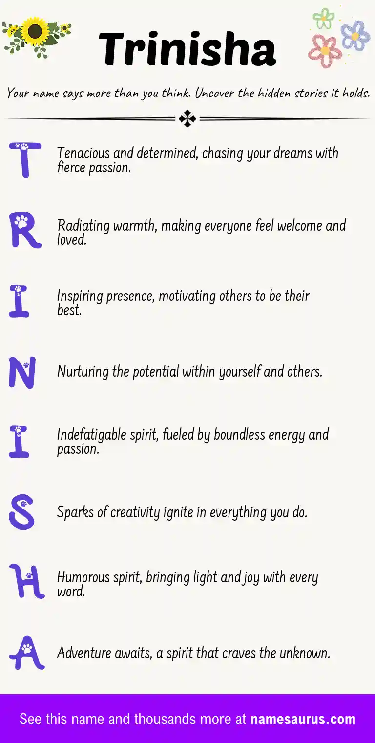 Acrostic poem about Trinisha.