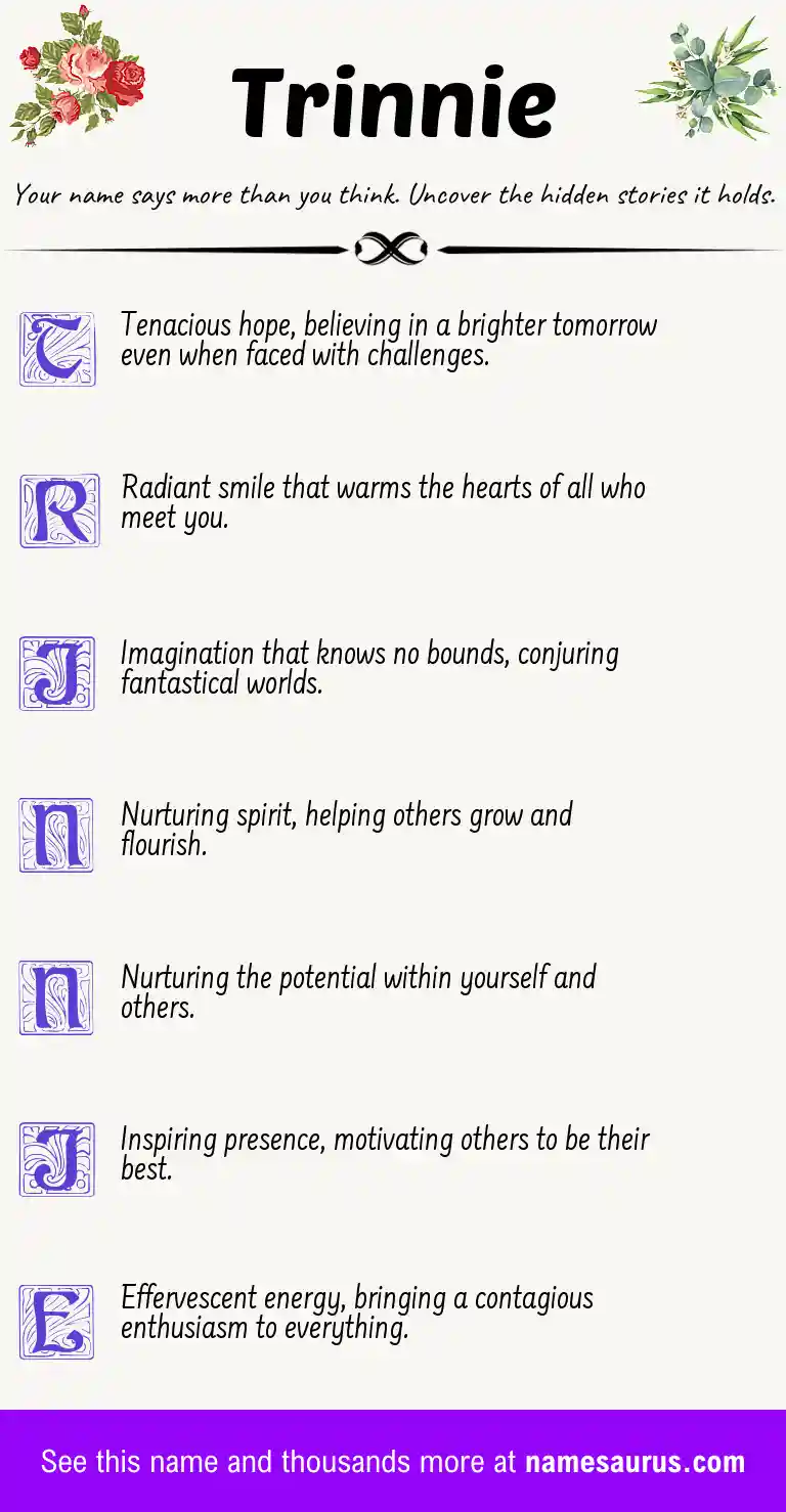 Acrostic poem about Trinnie.