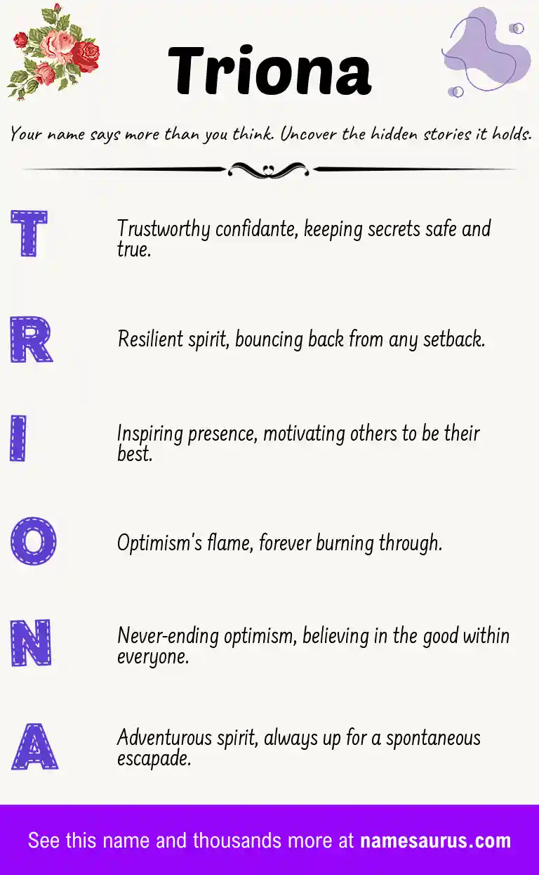 Acrostic poem about Triona.