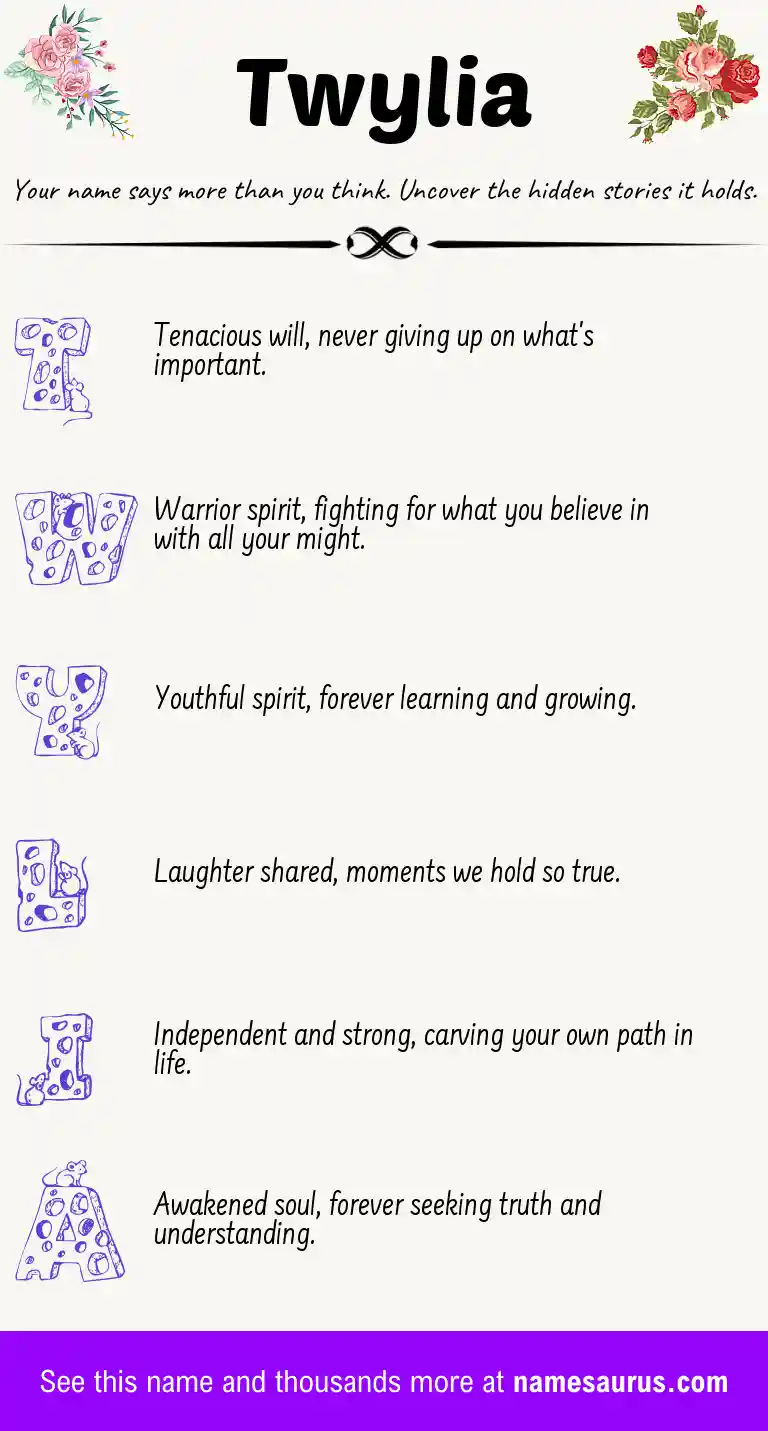 Acrostic poem about Twylia.