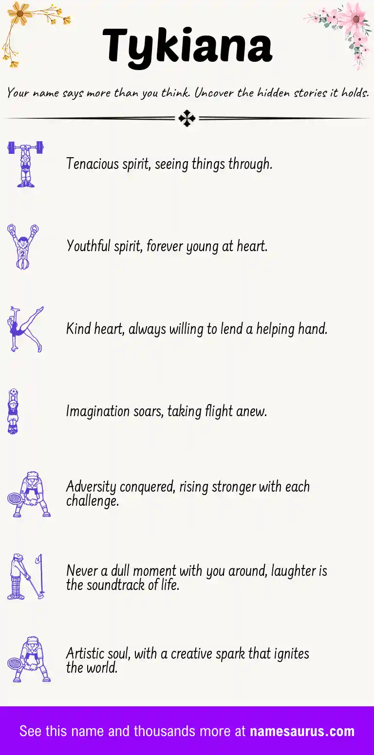 Acrostic poem about Tykiana.