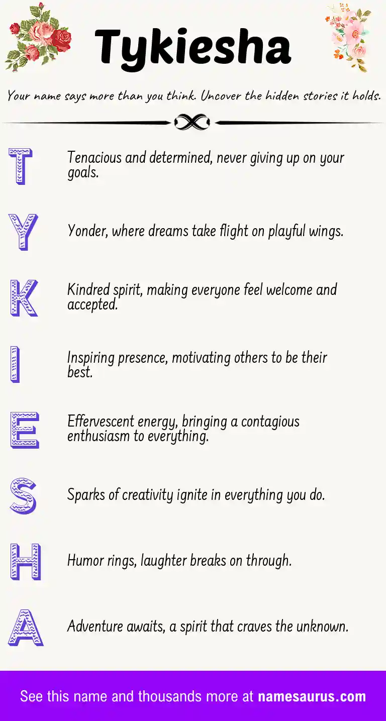 Acrostic poem about Tykiesha.