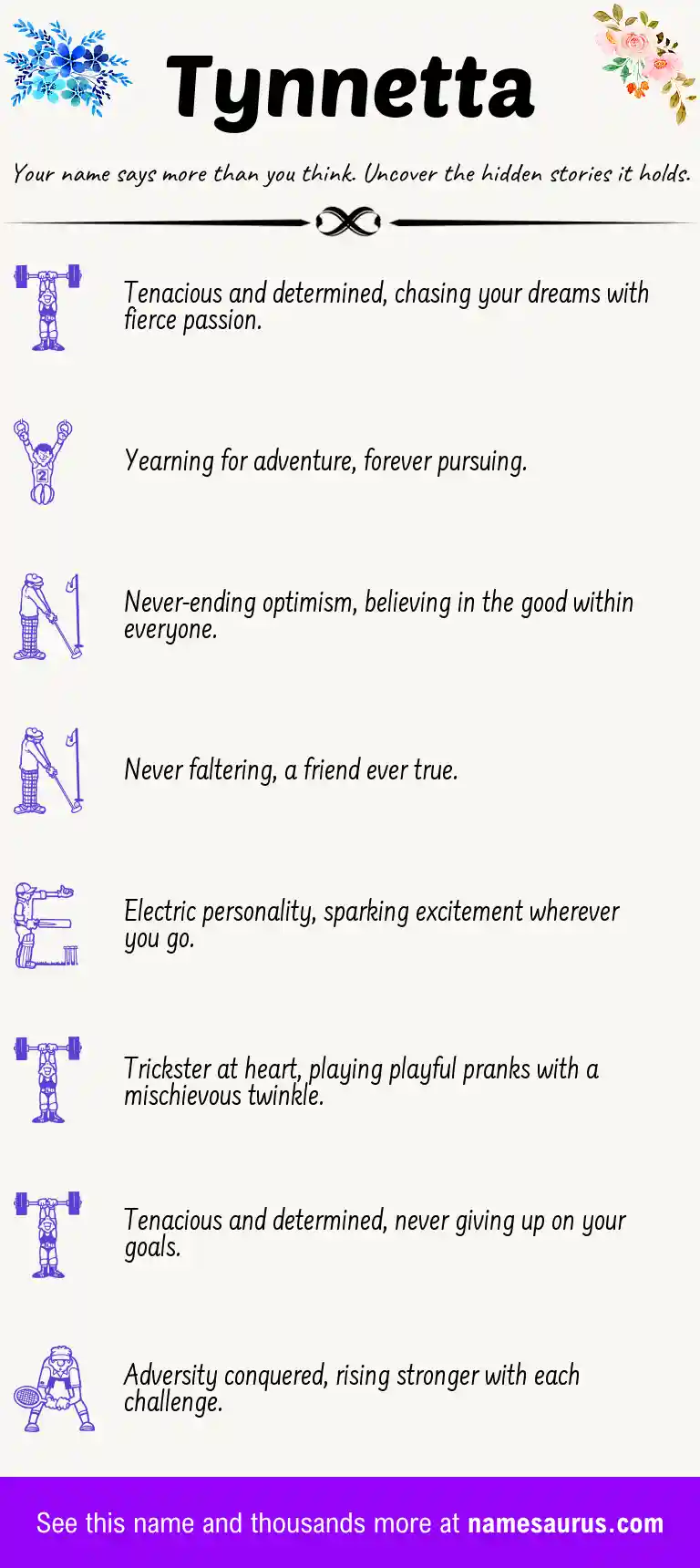 Acrostic poem about Tynnetta.