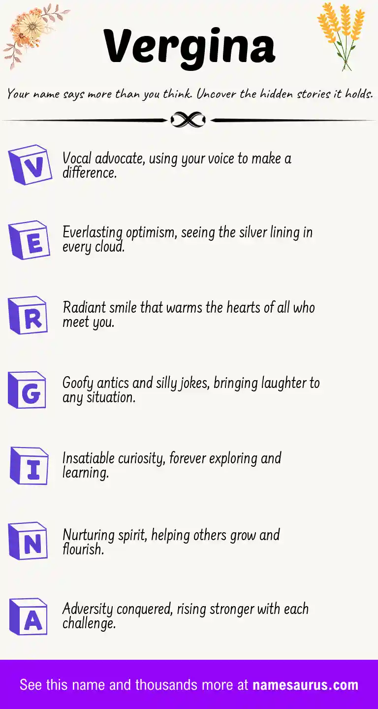 Acrostic poem about Vergina.
