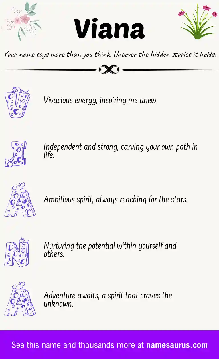 Acrostic poem about Viana.