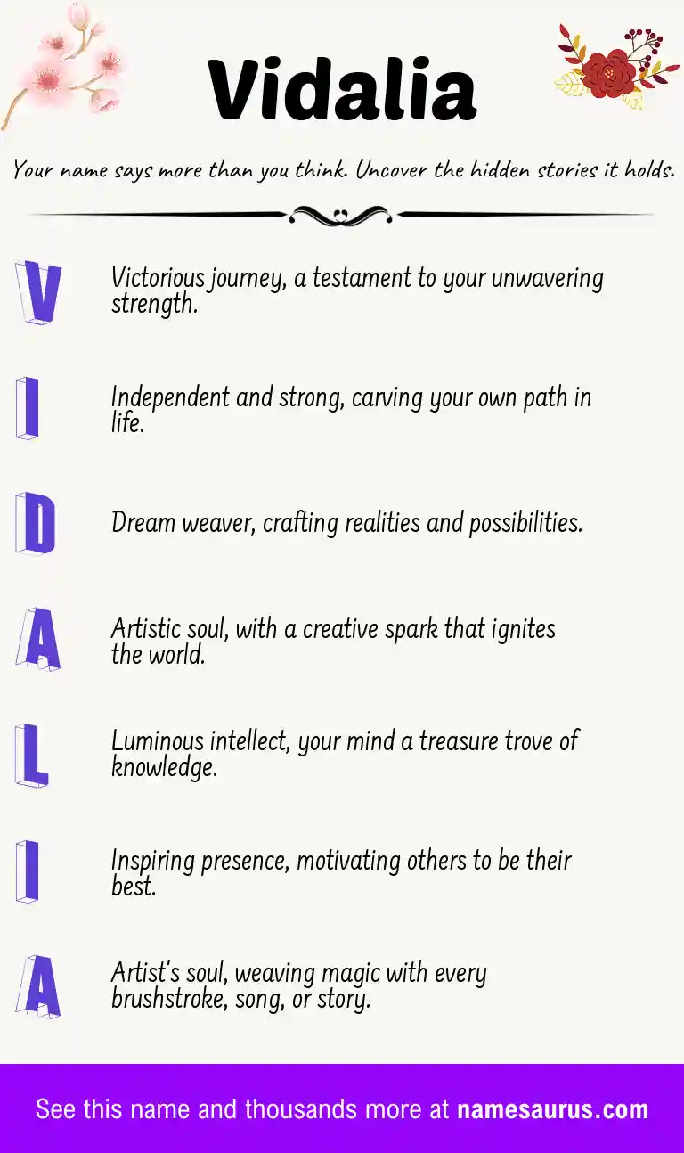 Acrostic poem about Vidalia.