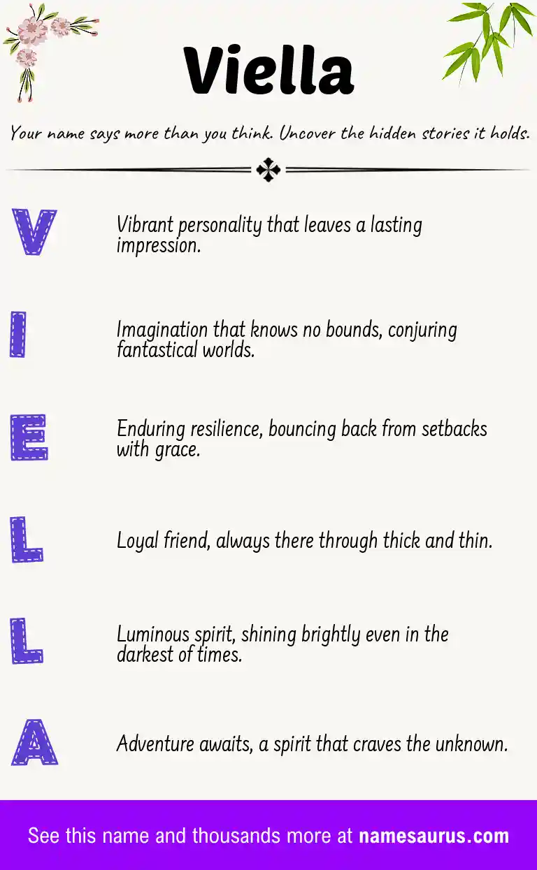 Acrostic poem about Viella.