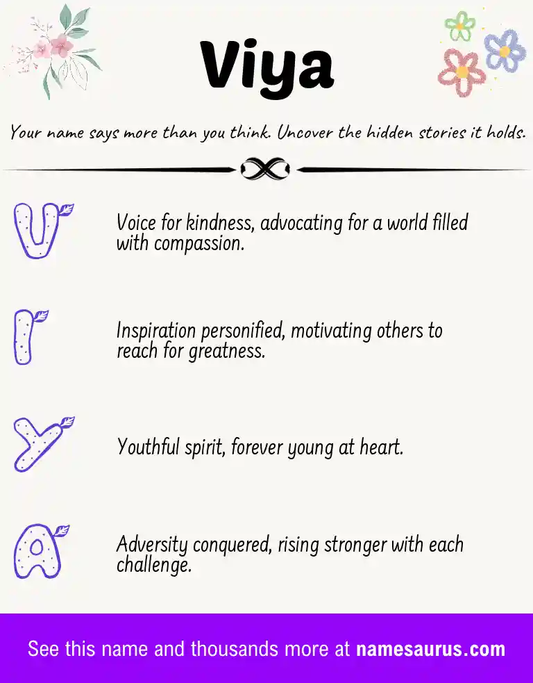 Acrostic poem about Viya.