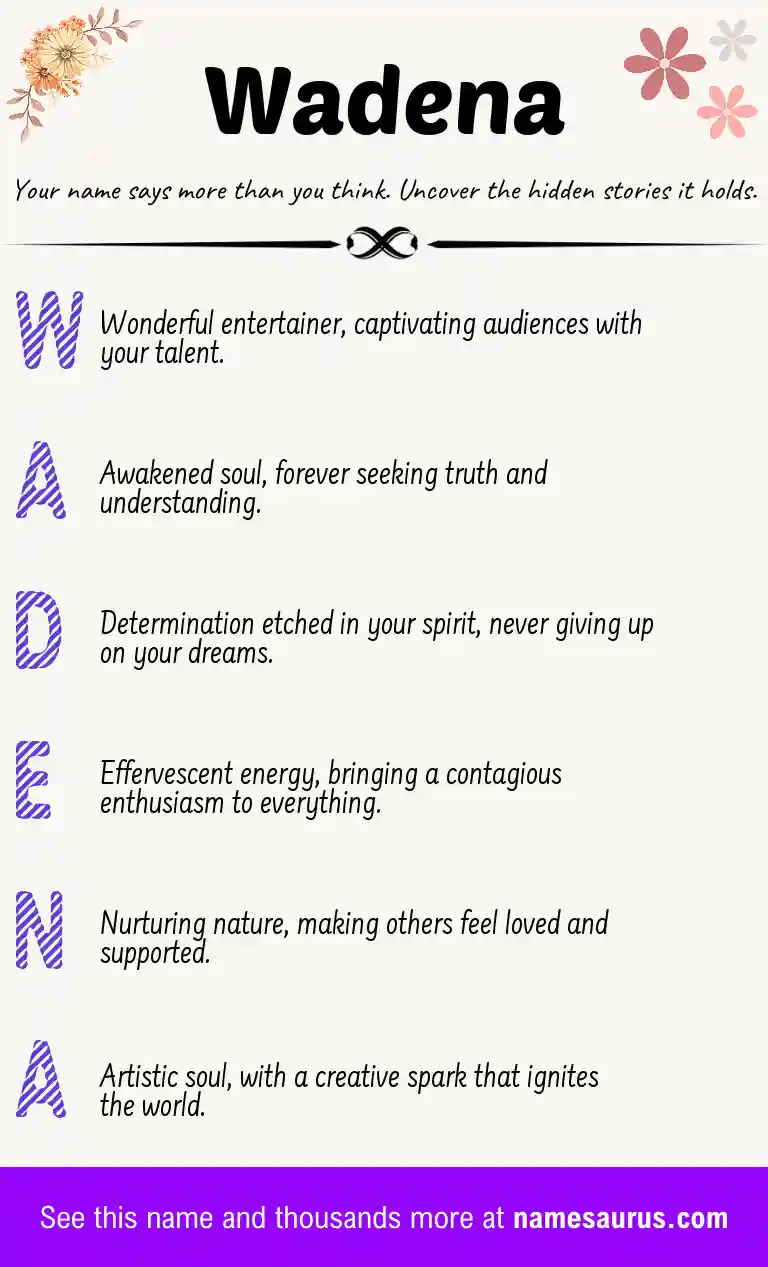 Acrostic poem about Wadena.