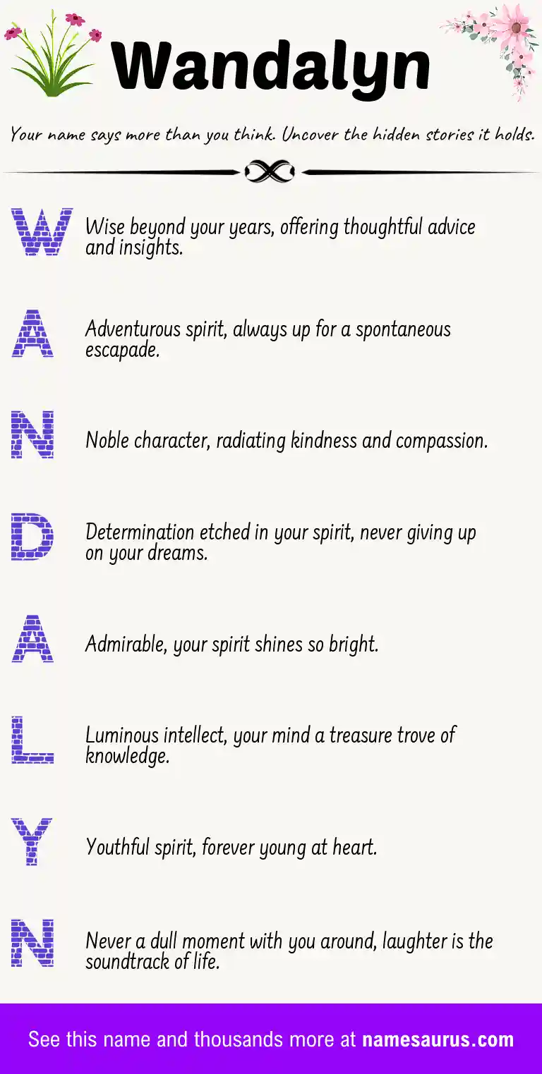 Acrostic poem about Wandalyn.