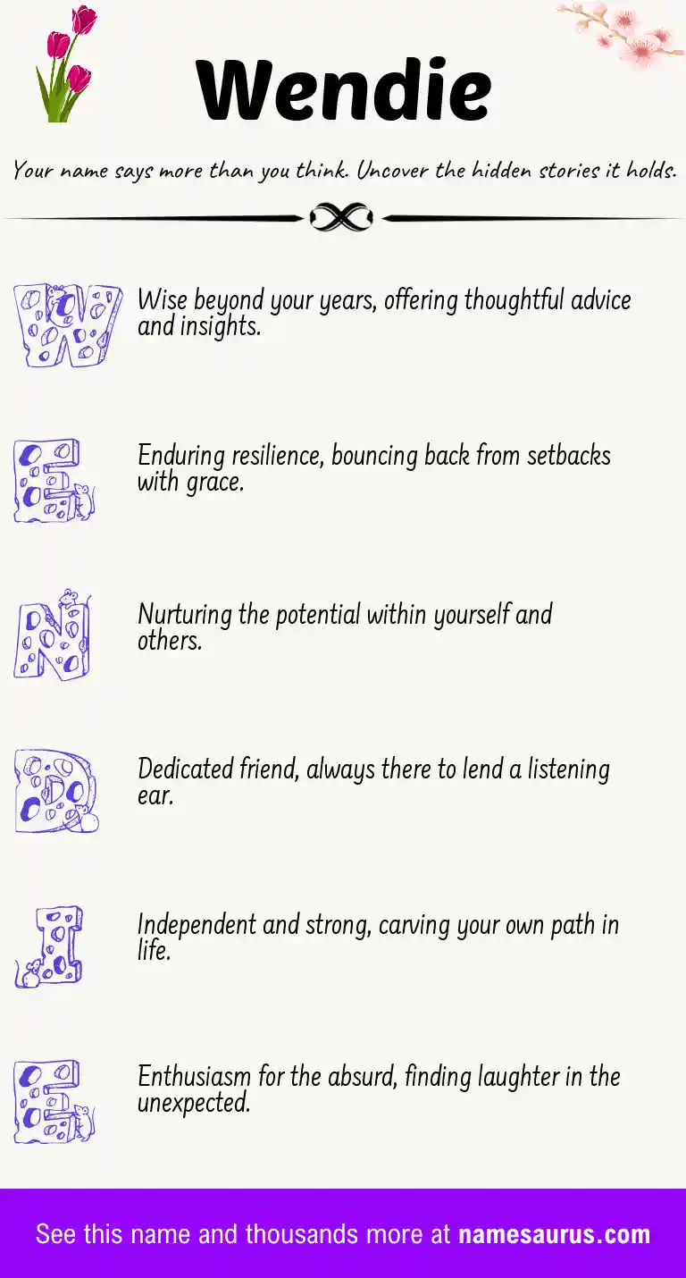 Acrostic poem about Wendie.