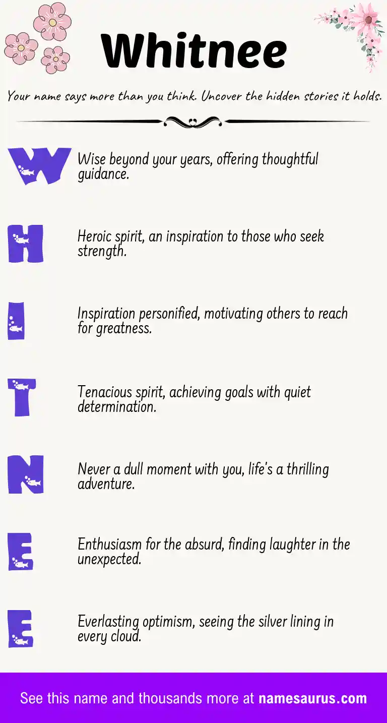 Acrostic poem about Whitnee.