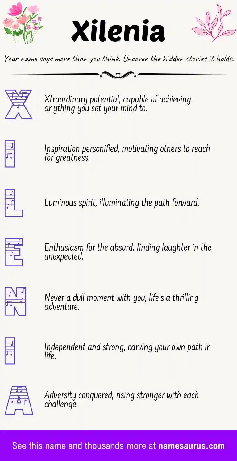 Acrostic poem about Xilenia.