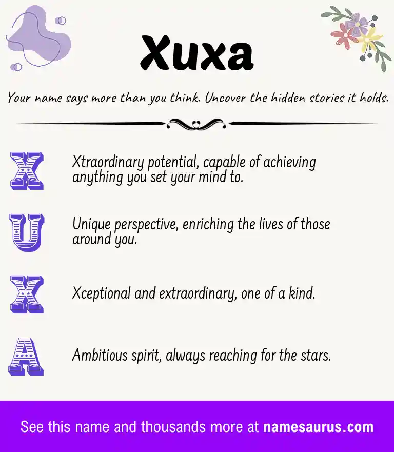 Acrostic poem about Xuxa.