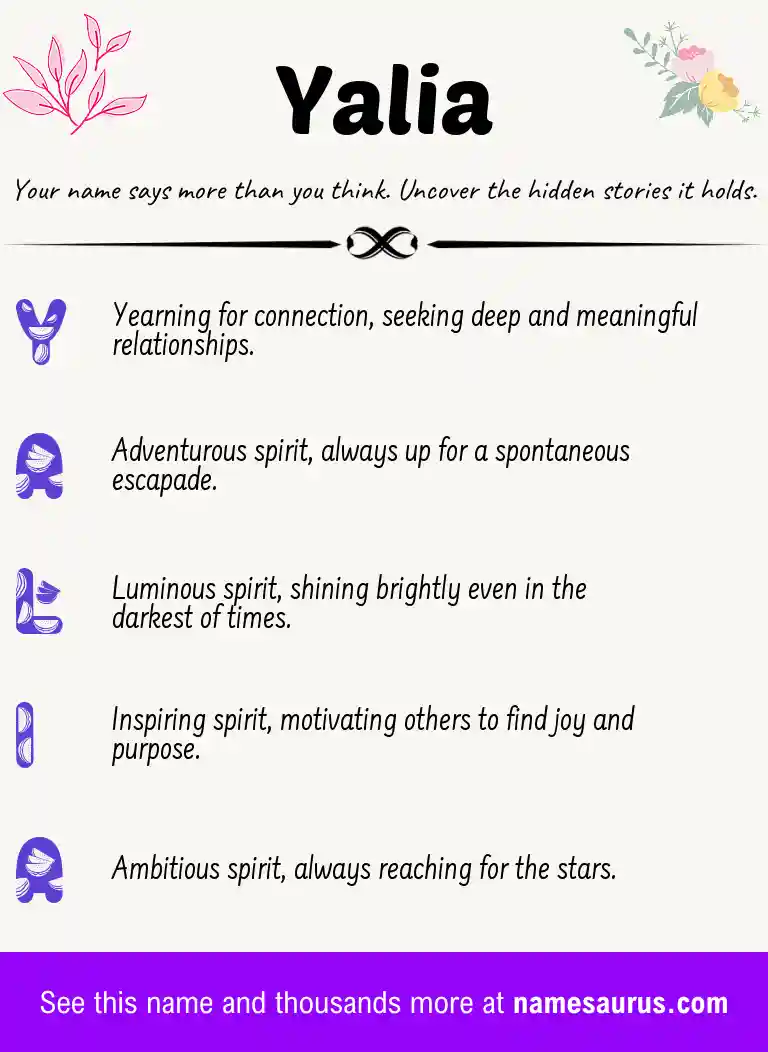 Acrostic poem about Yalia.