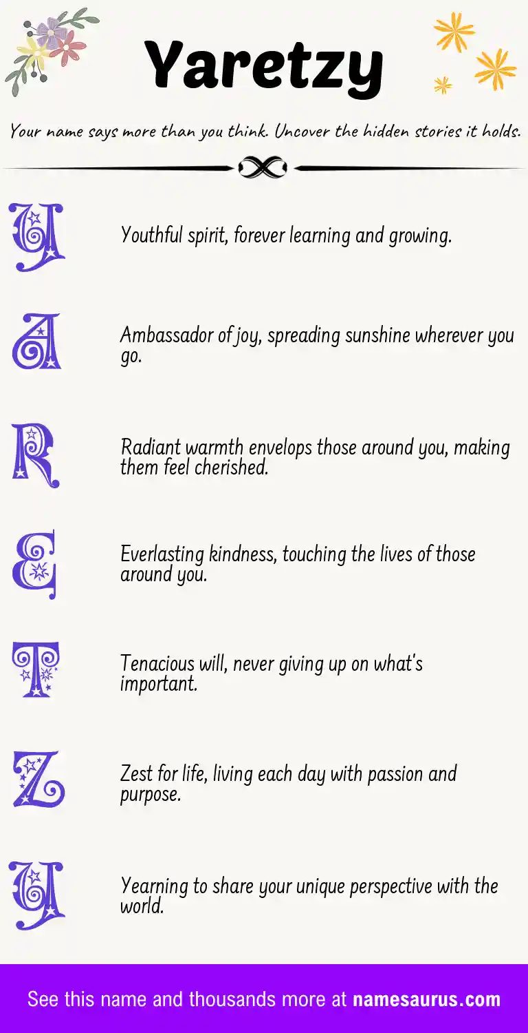 Acrostic poem about Yaretzy.