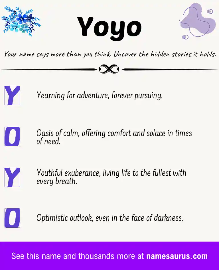 Acrostic poem about Yoyo.