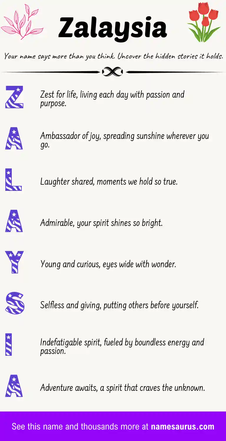Acrostic poem about Zalaysia.