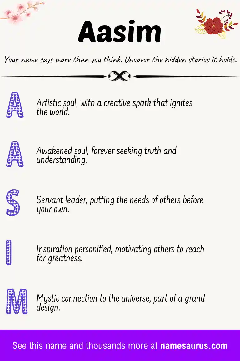 Acrostic poem about Aasim.
