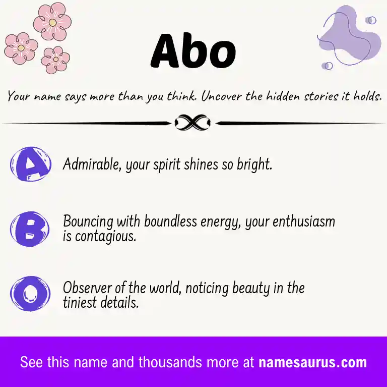Acrostic poem about Abo.