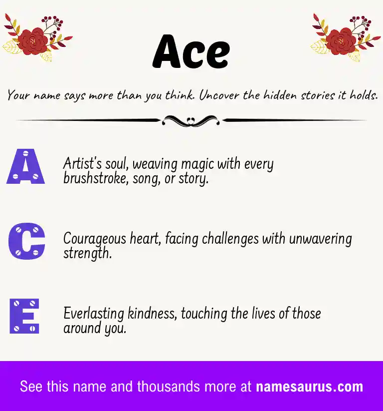 Acrostic poem about Ace.