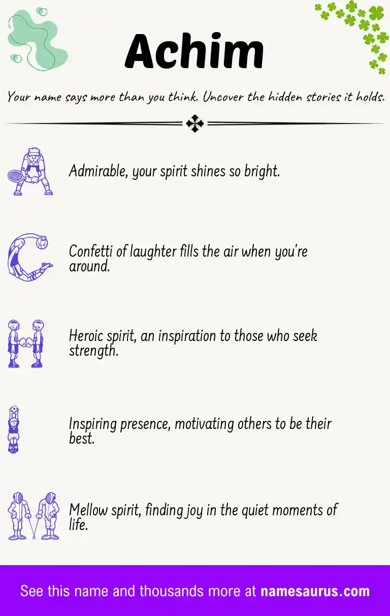 Acrostic poem about Achim.