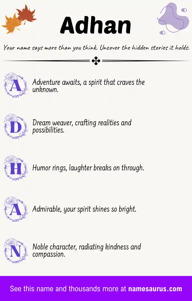 Acrostic poem about Adhan.
