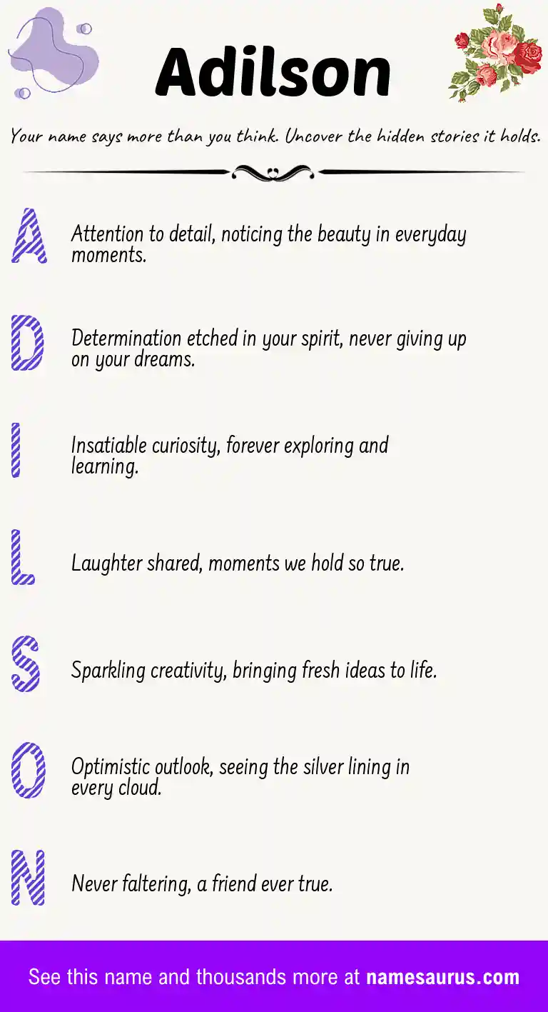 Acrostic poem about Adilson.