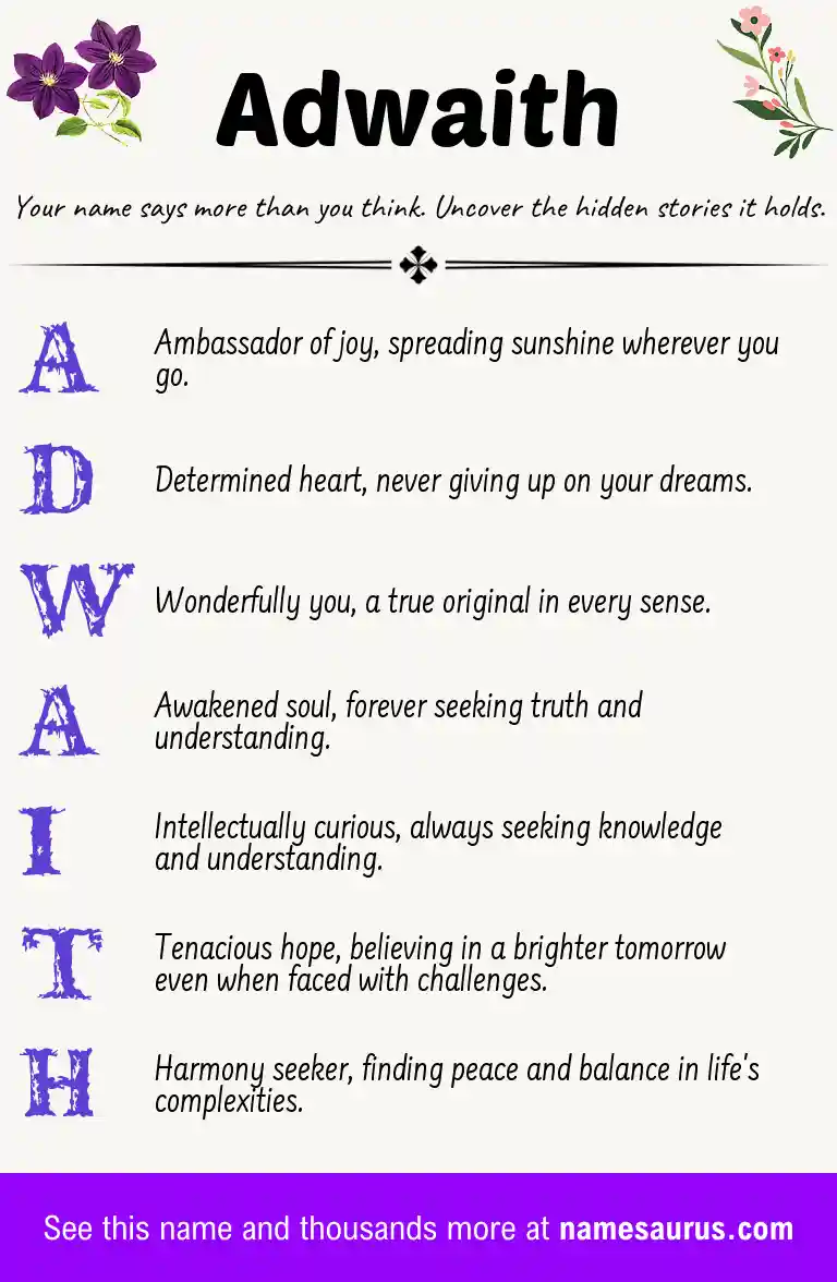 Acrostic poem about Adwaith.
