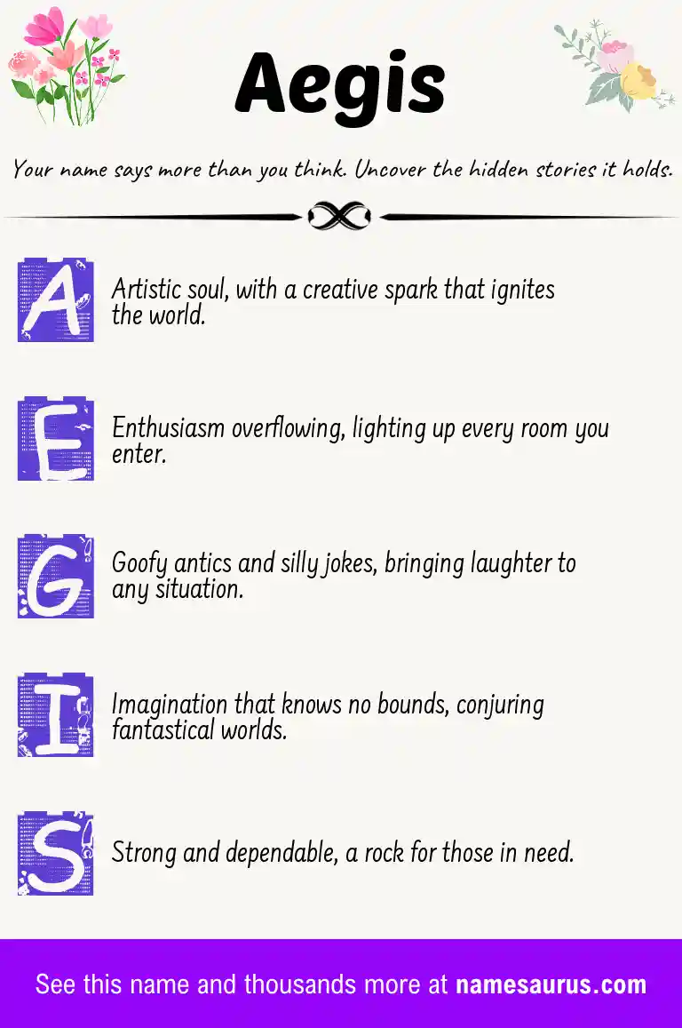 Acrostic poem about Aegis.