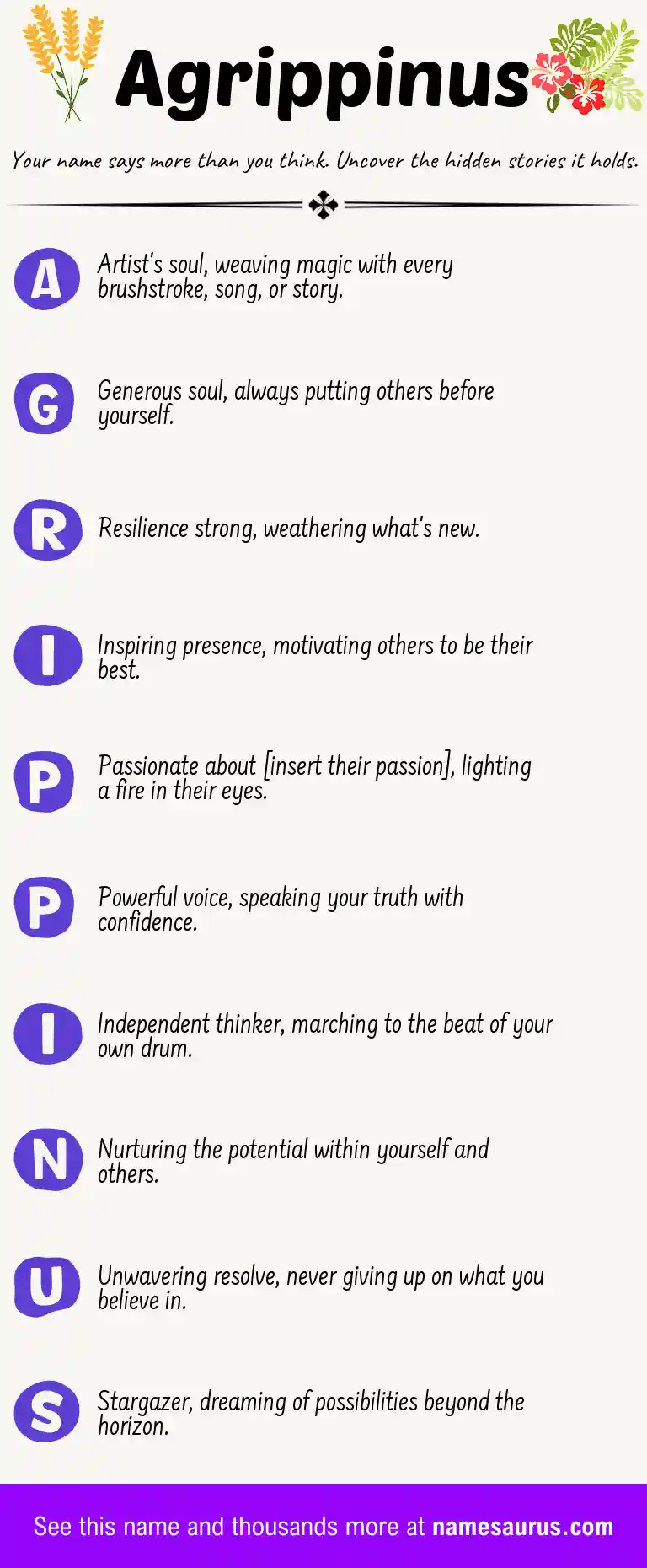 Acrostic poem about Agrippinus.