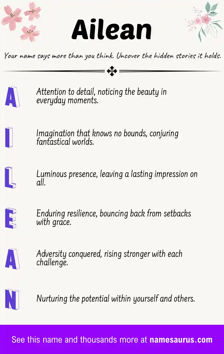 Acrostic poem about Ailean.