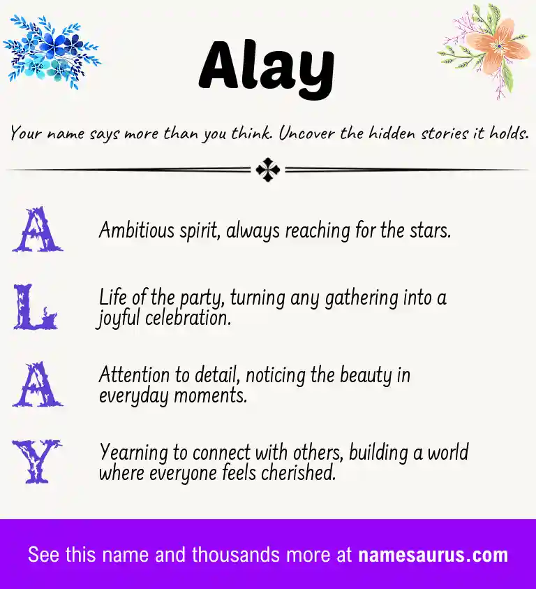 Acrostic poem about Alay.