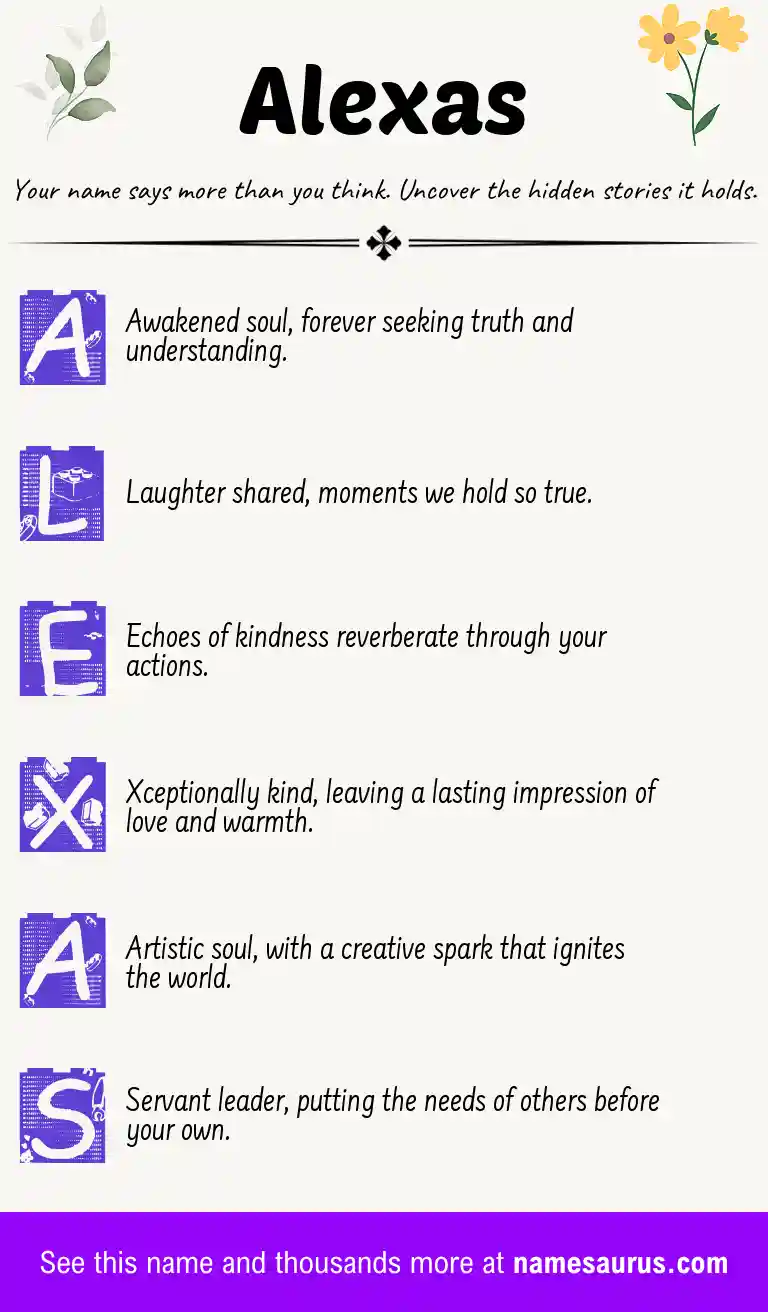 Acrostic poem about Alexas.