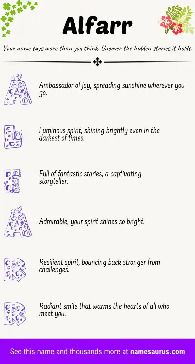 Acrostic poem about Alfarr.
